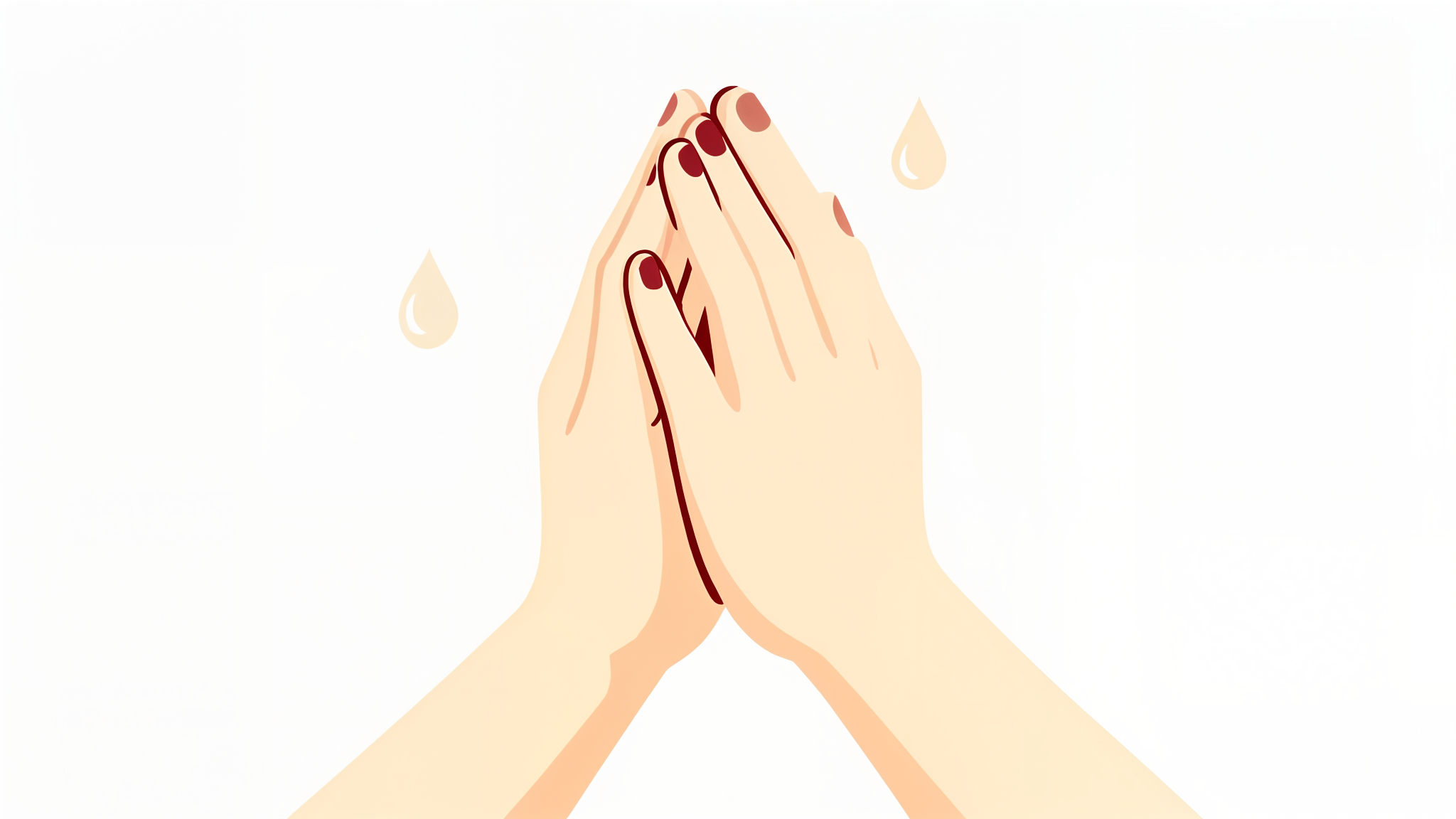 Hands clasped in confession and prayer