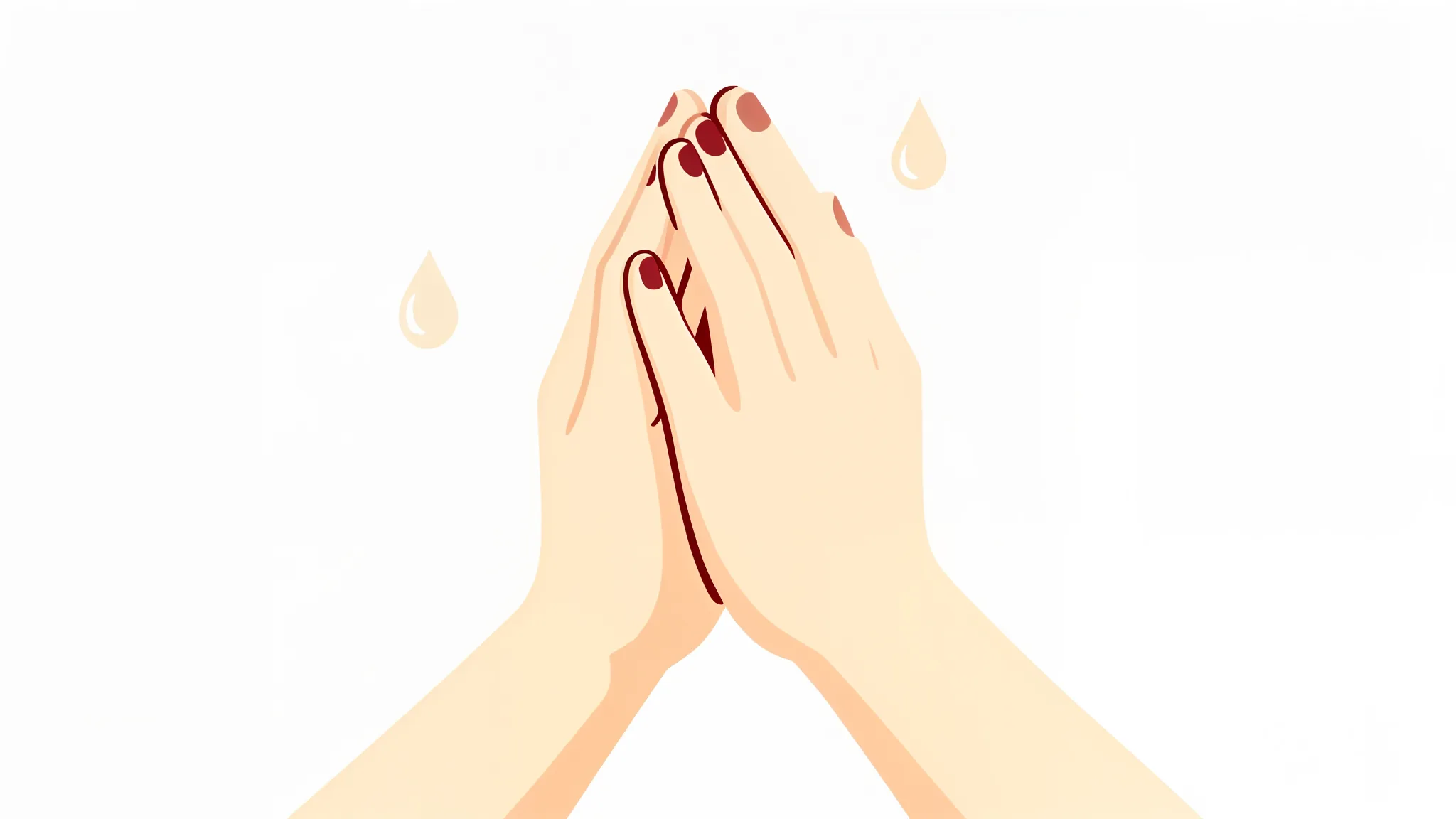Hands folded in prayer